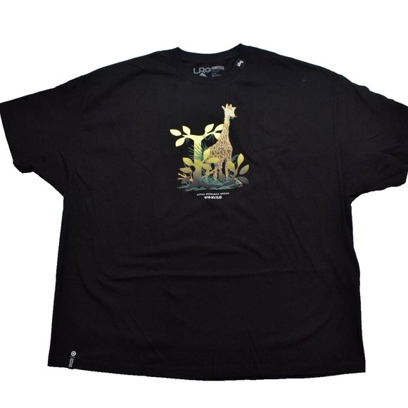 LRG Mens Lifted Research Group Giraffe Print Preserve The Wildlife Shirt New 4XL - Picture 1 of 5